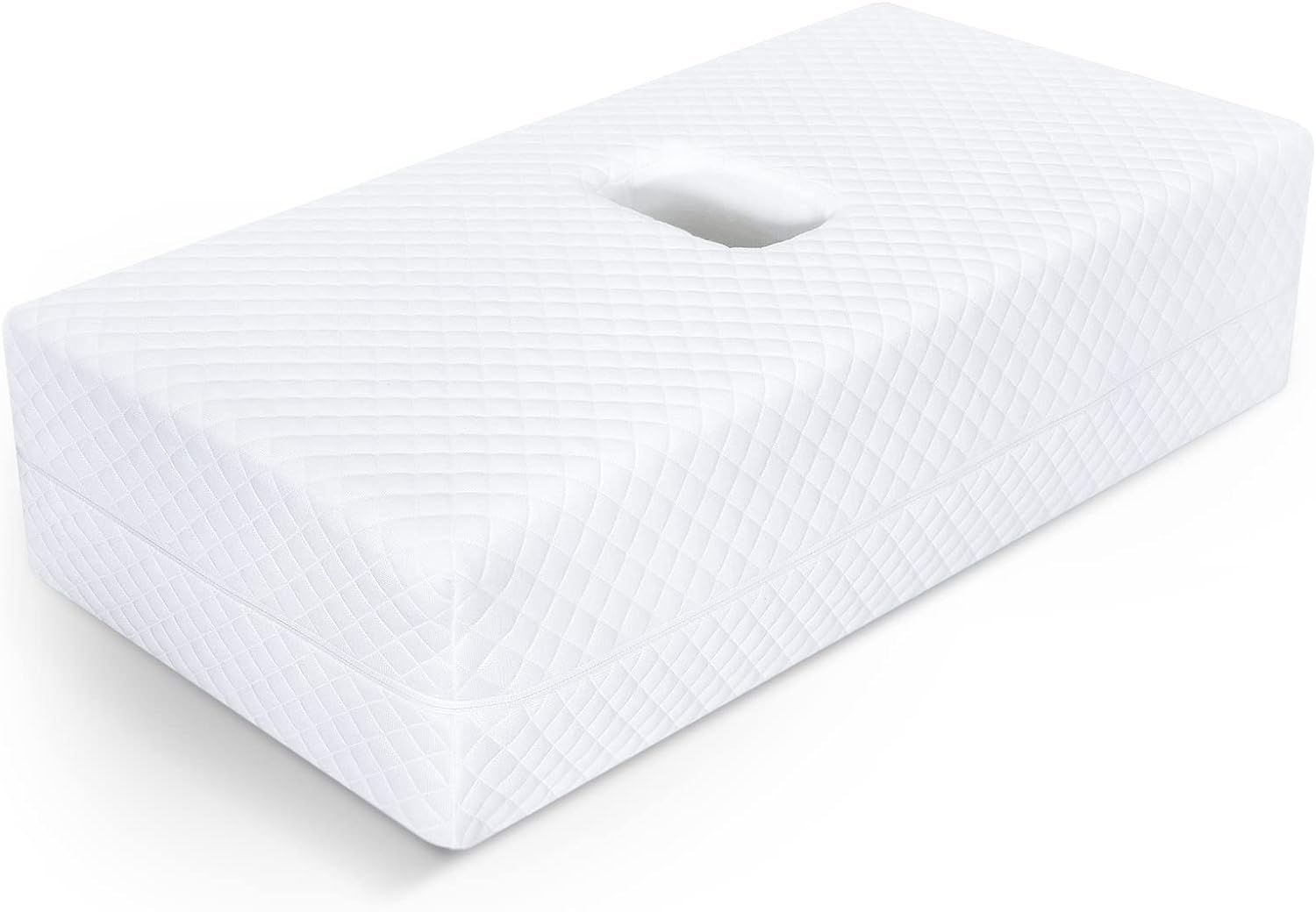 HOMCA Cube Pillow - Memory Foam Body Positioner, 24x12x5.9, Adjustable Softness and Height, Ideal for Side Sleepers, Reduces Shoulder and Neck Pain