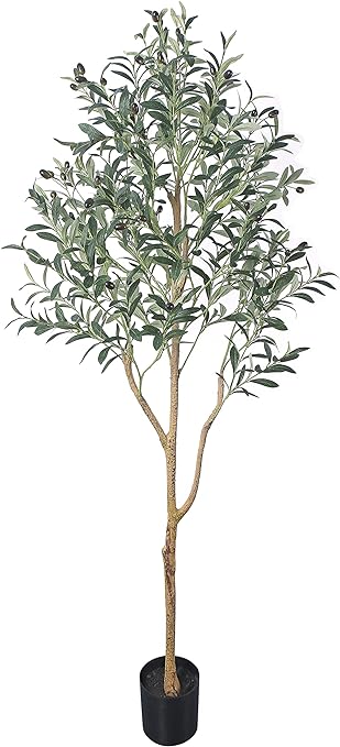 Kazeila Artificial Olive Tree 6FT Tall Faux Silk Plant for Home Office