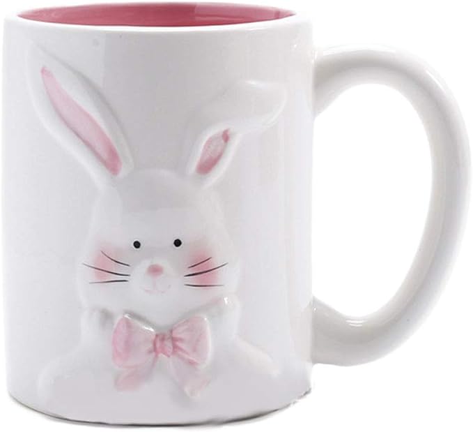 ZaH Easter Bunny Coffee Mug Easter Decoration Gift for Kids Boys Girls - Ceramic Mug Cup 12oz (Rabbit 2)