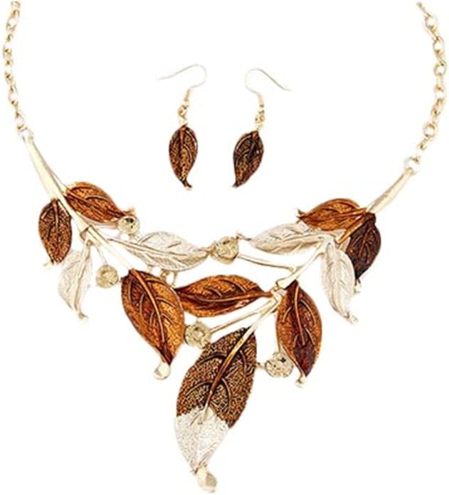 ZaH Boho Jewelry Set Pentant Necklace and Earrings for Women Vintage Gift Wedding Party
