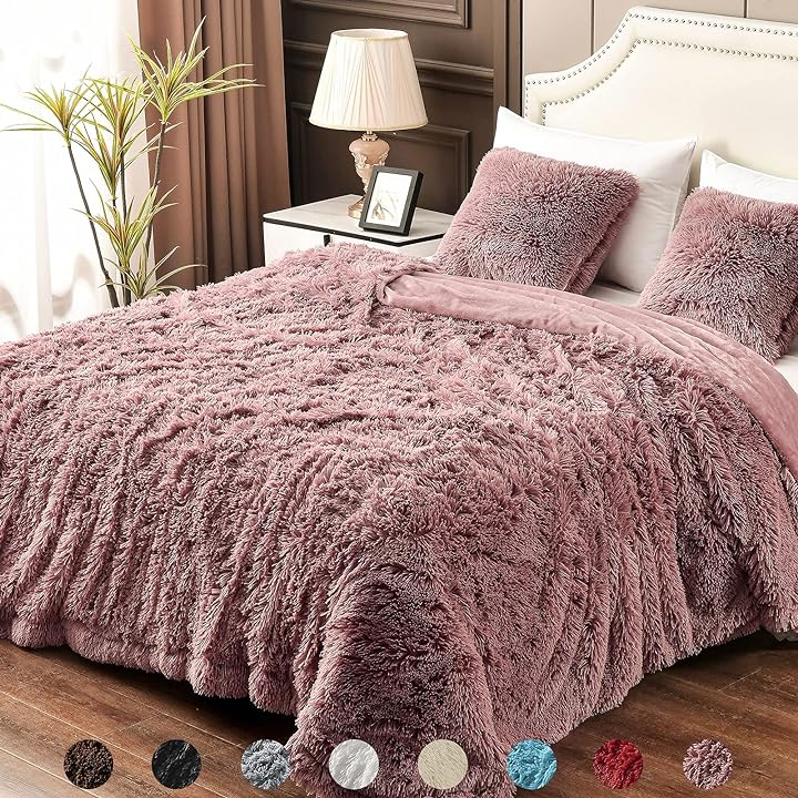 YUSOKI Twin Size Faux Fur Throw Blanket(Pink,60 x 80),Whithout Pillows,Winter Lightweight Plush Fuzzy Soft Cozy Microfiber Comfy Bed Blanket for Women Kids Girls Couch Sofa Washable