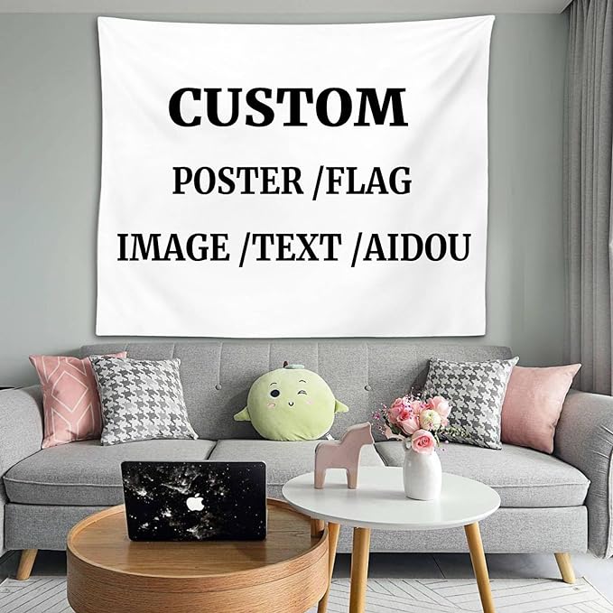 Custom text tapestry hot sale