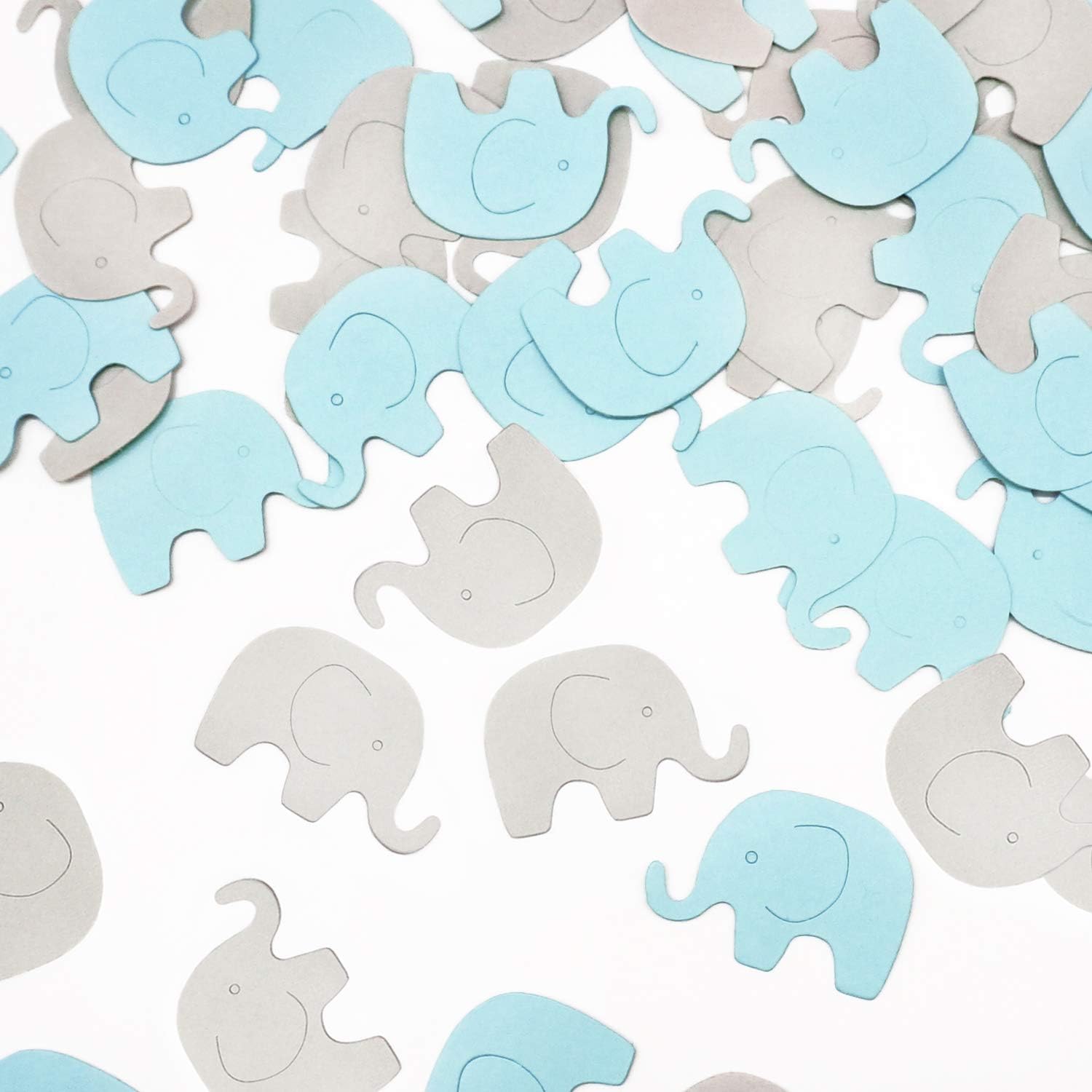 Blue Elephant Confetti Elephant Scatter Baby Shower Decoration for Boy Baby Shower Birthday Party Elephant Theme Party Supplies Gender Reveal Party Decoration 