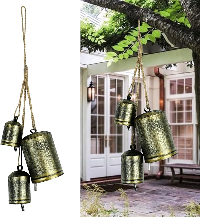 Vintage Bell Christmas Bells Hanging Decor Bell Mother Birthday Gift Grandma Christmas Tree Ornaments Cow Bell Christmas Bell Ornaments Home Decor for Xmas Party Women Xmas Gifts