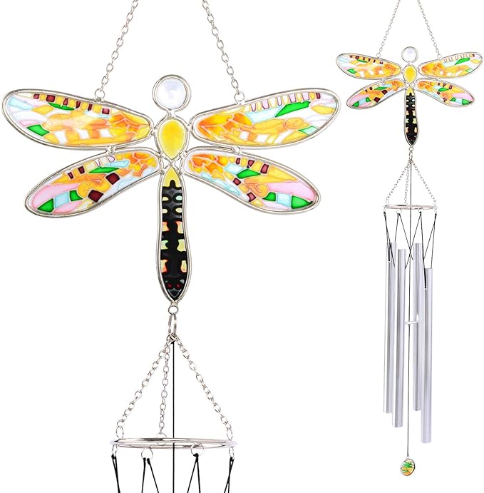 Dragonfly Wind Chimes Mom Dragonfly Gift for Women Garden Decor Dragonfly Gifts for mom/mom Grandma Gifts/Birthday Gifts for Moms Wind Chimes Birthday Gifts for mom,Grandma Gifts