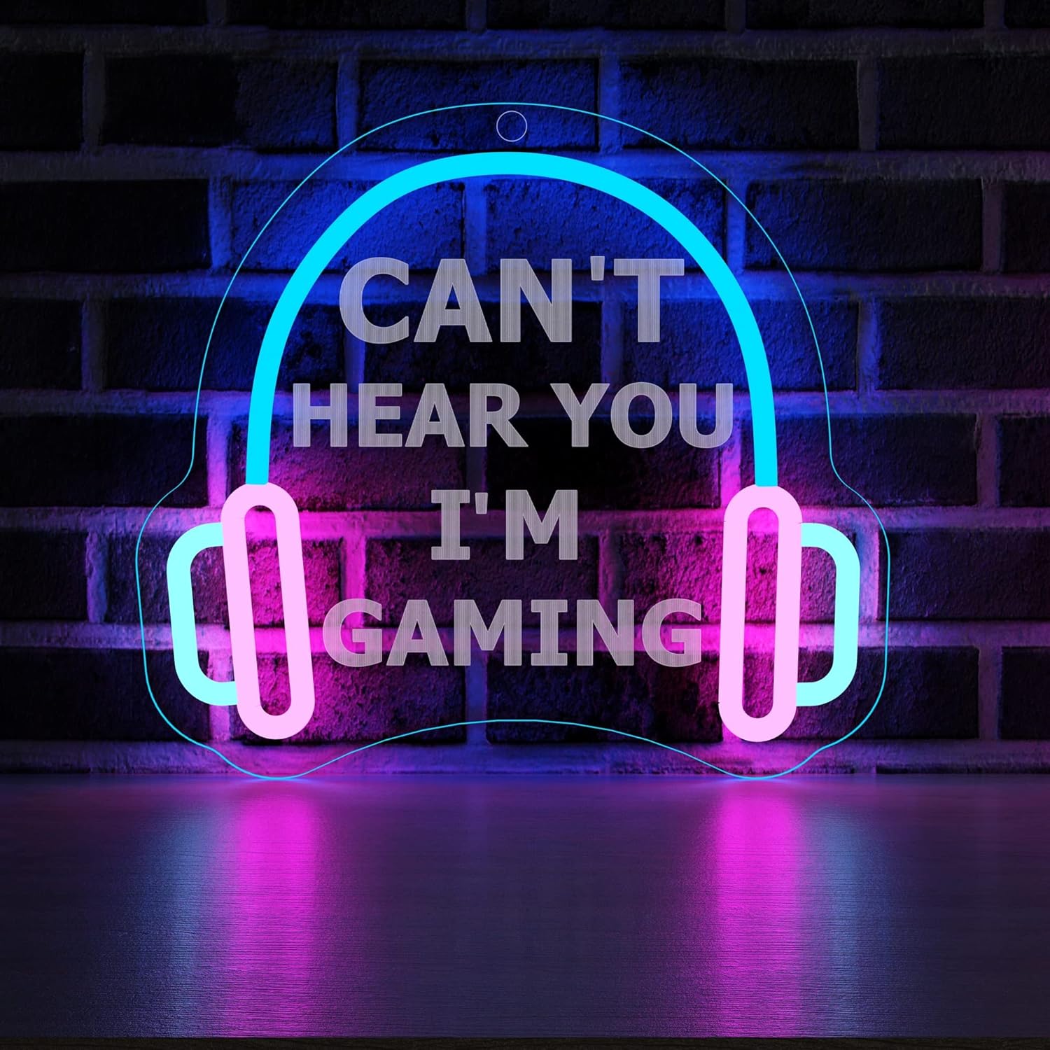 Gamer Neon Sign, YuanDian Can't Hear You I'm Gaming LED Neon Lights for Game Room Wall Decor, Gift Ideas for Boys Gamers Nephew Men Teen Son Grandson 