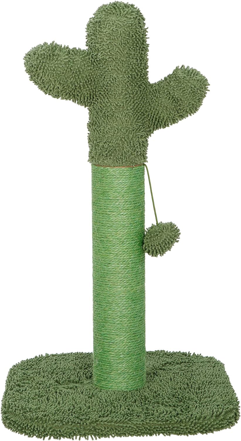 ZENY Cat Scratching Post Cactus Cat Scratcher with Dangling Ball