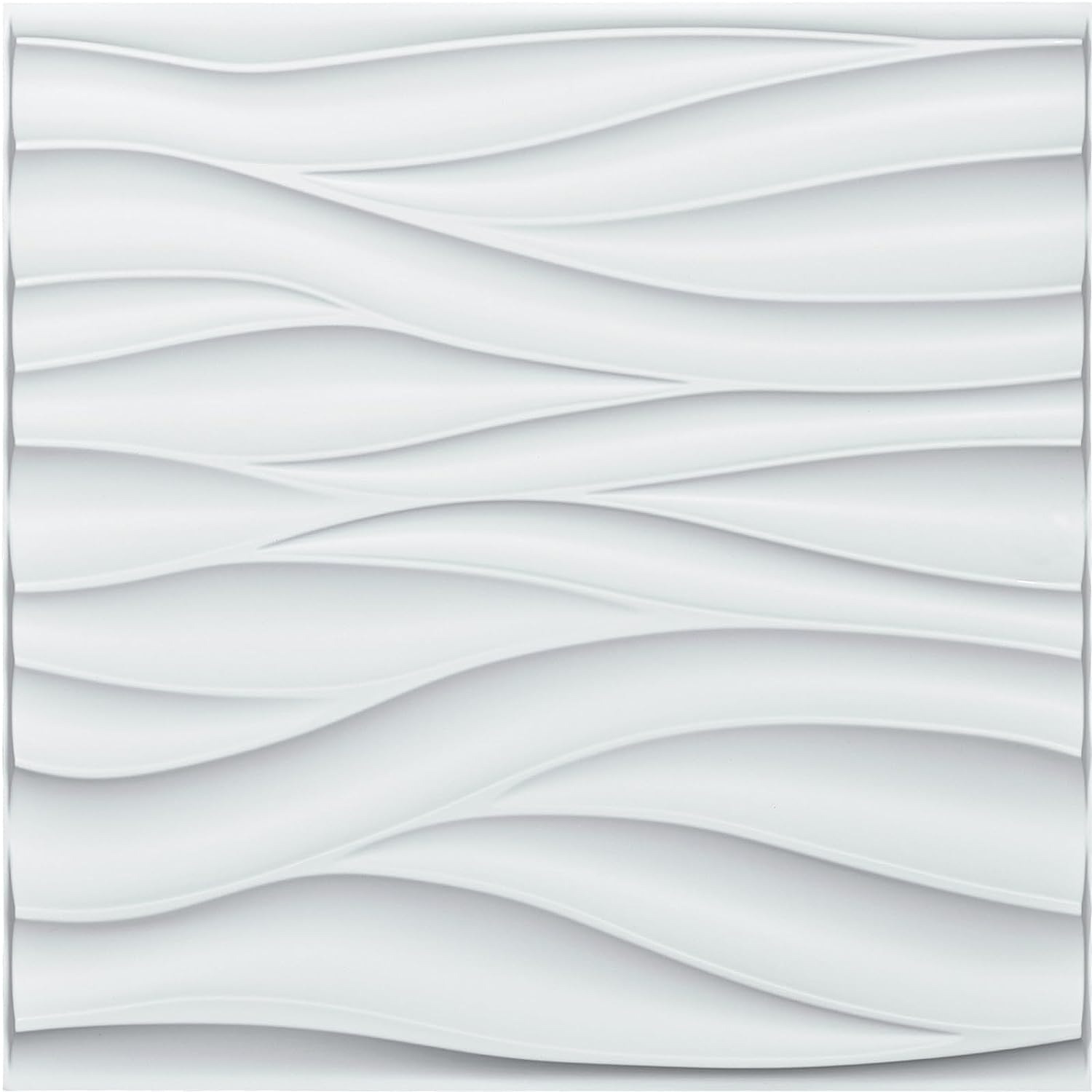 Art3d Decorative PVC 3D Wall Panels, 32 Square Feet, Wave 1