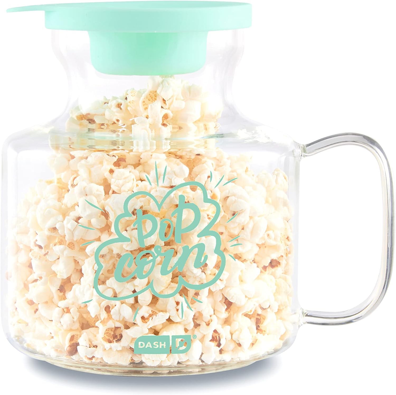 Dash Microwave Popcorn Popper for Fresh Movie Theater Style Popcorn at Home - Aqua