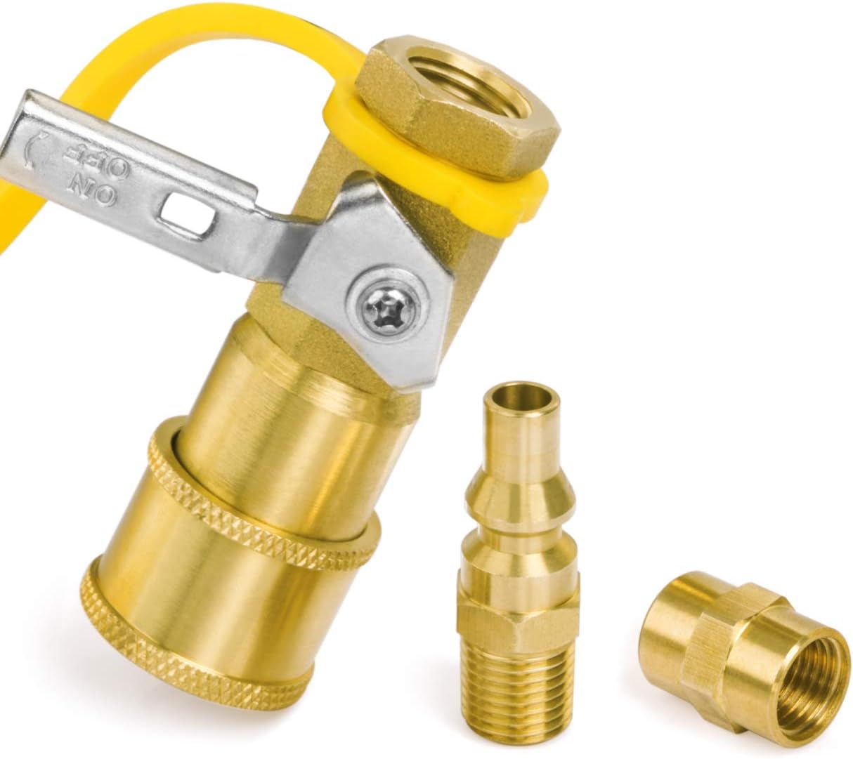  GASPRO Low Pressure Propane Quick Connect Fittings Kit - 1/4 Inch LP Gas Connections for Easy RV and Camping Propane Systems Integration 