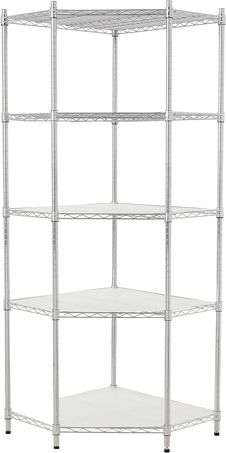 Honey-Can-Do 5-Tier Corner Shelf 72H x 27D x 27W