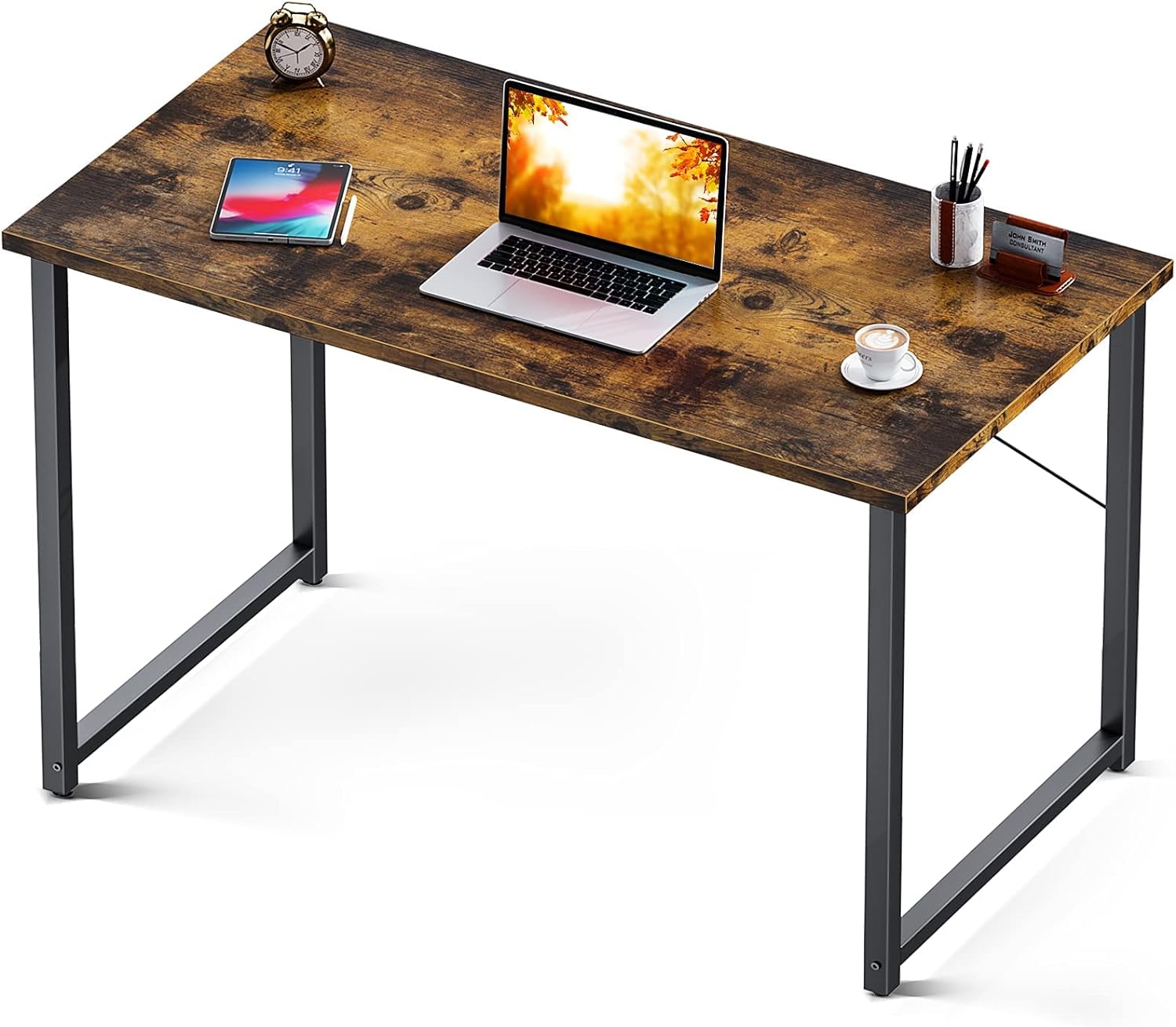 Coleshome Computer Desk 39", Modern Simple Style Desk for Home Office, Sturdy Writing Desk, Vintage