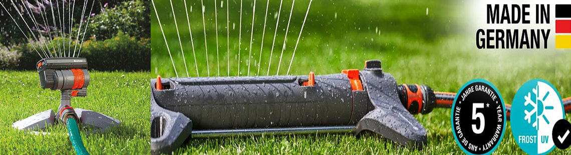 Eden 96213 Lawn & Garden Essential Oscillating Sprinkler | Water Sprinkler for Yard,Covers up to 3,600 sq. ft., Heavy Weight Base