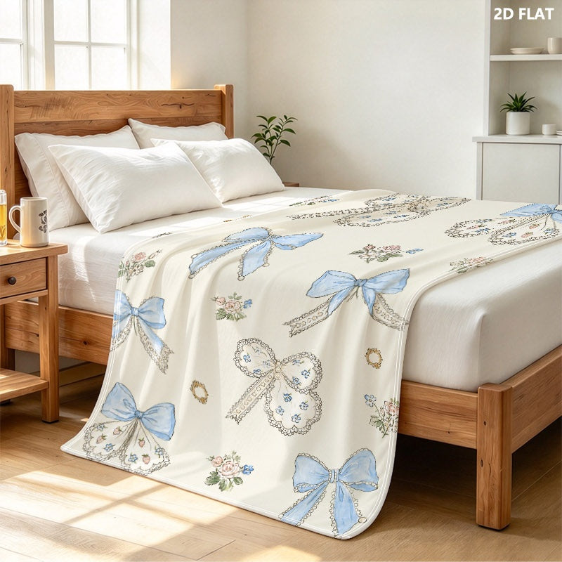 Printed flannel blanket, product mockup 4