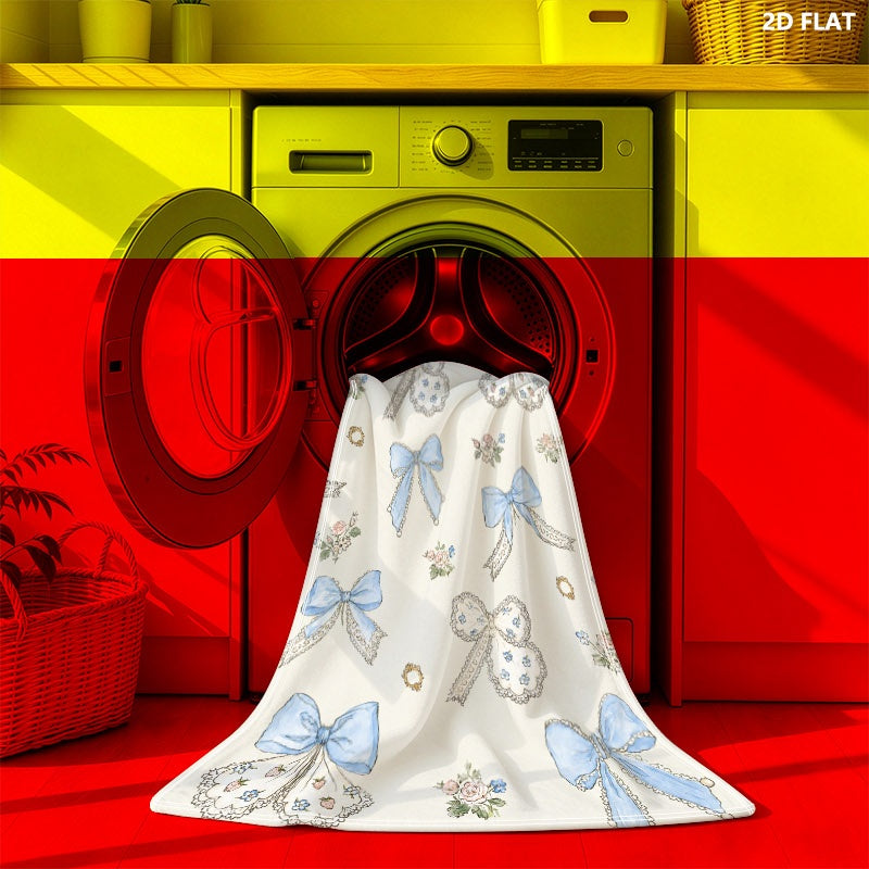 Printed flannel blanket, product mockup 6
