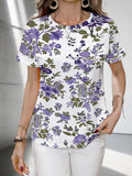 Women's All-Over Print Crew-Neck Jersey T-Shirt | 180 GSM