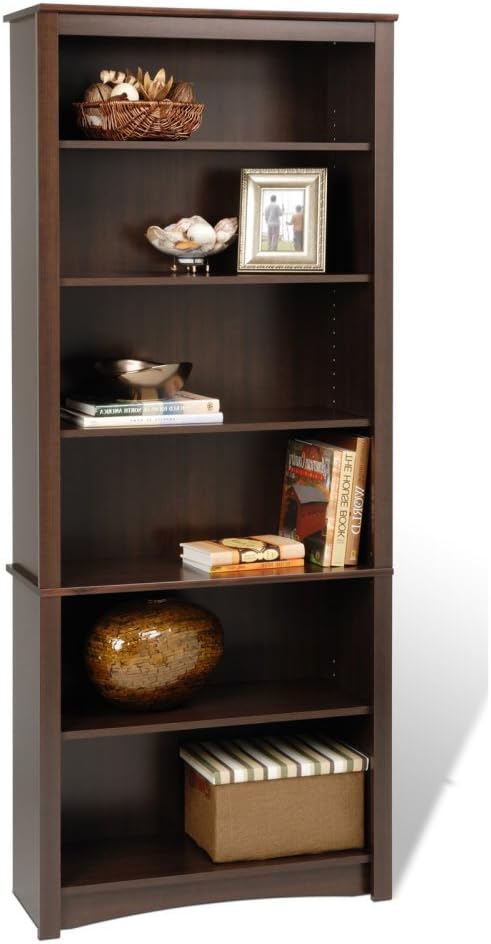 Prepac Home Espresso 6-shelf Bookcase