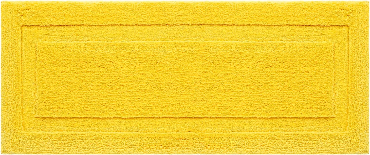 SHACOS Super Soft Bathroom Runner Rug 24x60 Long Wide Bathroom Mat Non Slip Washable Bath Rug Runner Microfiber Absorbent Bath Mat Shower Rug for Bathroom Tub Sink (24x60, Yellow)