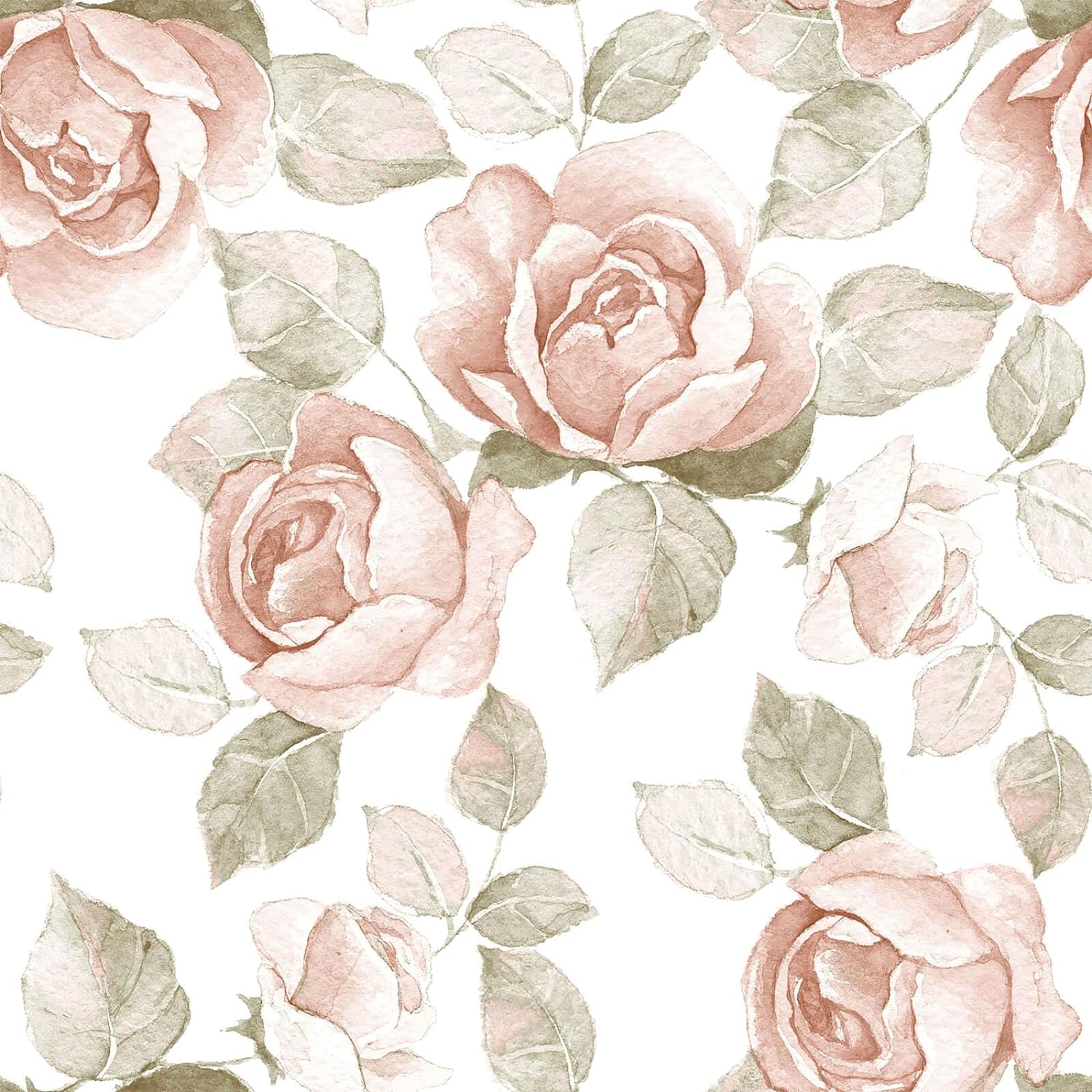 Heroad Brand 16.1'x118' Vintage Floral Peel and Stick Wallpaper Retro Rose Flower Contact Paper for Cabinets Waterproof Contact Paper Removable Self Adhesive Drawer Liner Decoration Paper for Walls