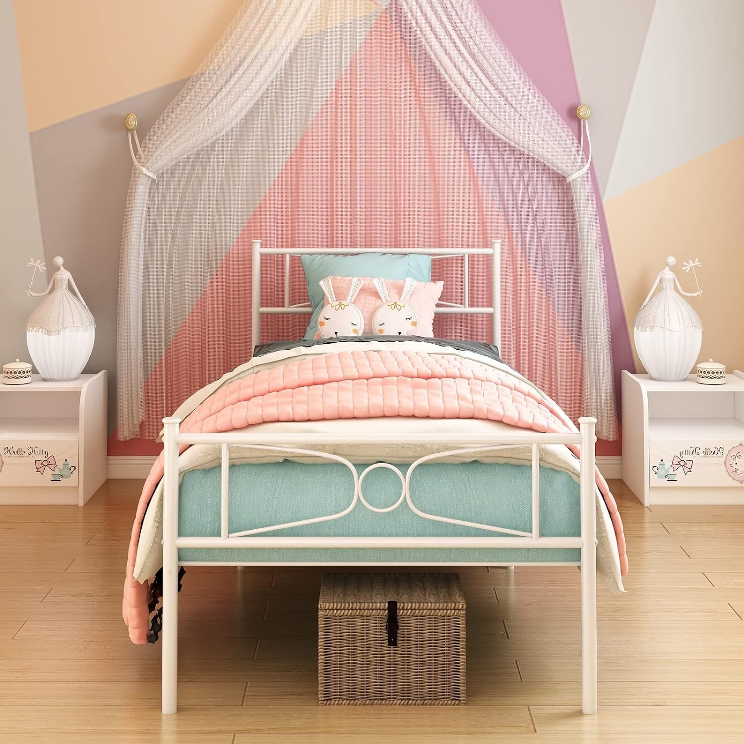 I bought two for my daughters room they look so good and it is not hard to put together