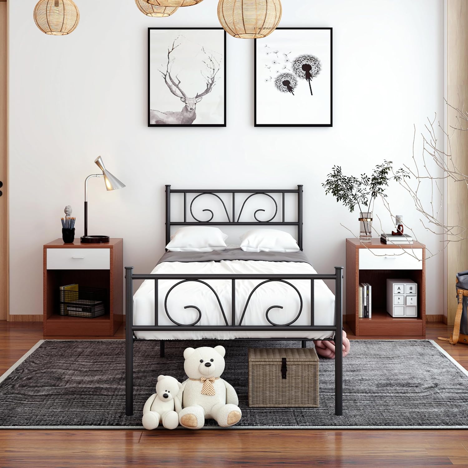 I bought two for my daughters room they look so good and it is not hard to put together