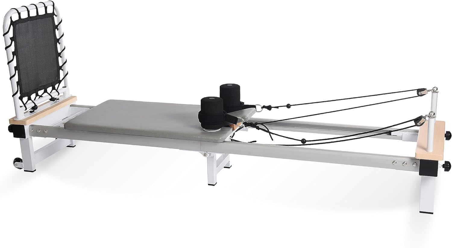 AeroPilates Precision Reformer 610 with Optional Cadillac - Pilates Reformer Workout Machine for Home Gym - Cardio Fitness Rebounder - Up to 350 lbs Weight Capacity