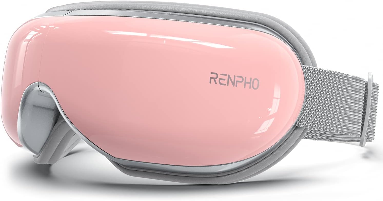 RENPHO Eyeris 1 - Eye Massager for Migraines, Bluetooth Music Heated Eye Care Machine, Relax & Reduce Eye Strain Dark Circles Eye Bags, Face Massager, Gifts for Women/Mom, Valentines Day Gifts