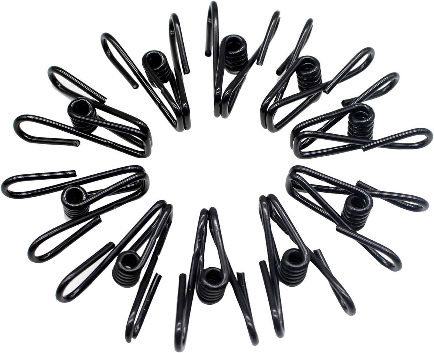 Chip Clips, 30 Pcs Black 2 Inch Steel Wire Clips Bag Clips for Food Packages Holders Clothes Pins(Black 30pcs)