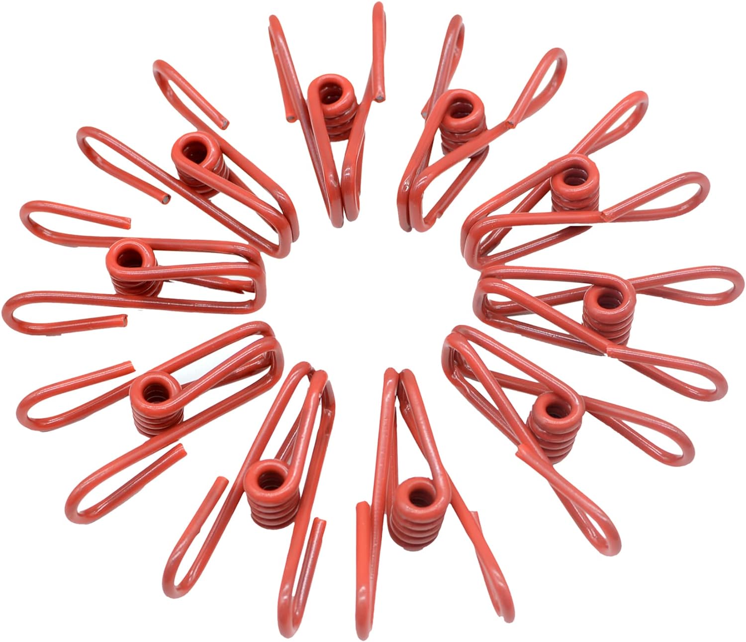 Chip Clips, Pack of 30 Red Utility Clips 2 Inch Steel Wire Clips Holders Steel Wire Clips (Red 30pcs)