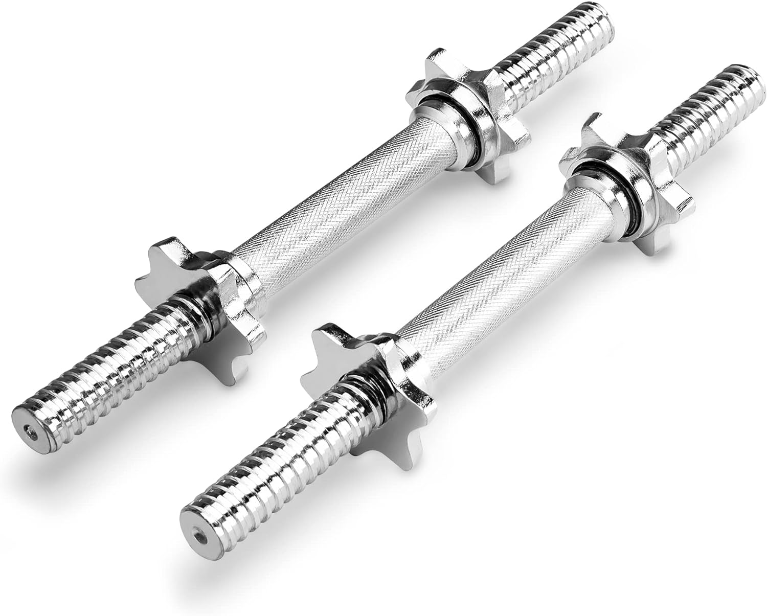 Marcy 14 Adjustable Chrome Threaded Dumbbell Handles for Standard Weight Plates with 1 Diameter Center TDH-14.1