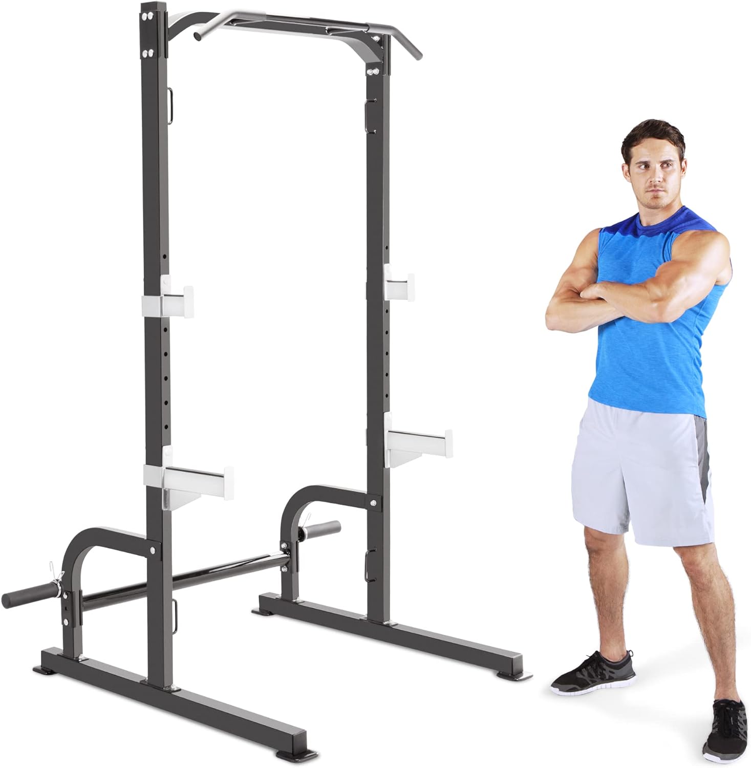 Marcy Olympic Cage Home Gym System  Multifunction Squat Rack, Customizable Training Station SM-8117