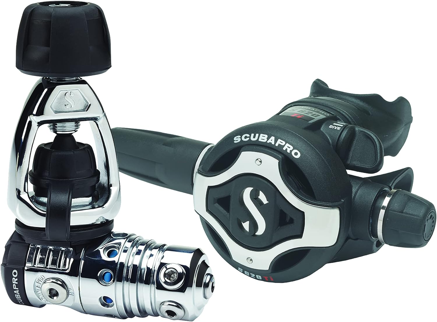 Scubapro MK25 EVO/S620 Ti Dive Regulator System, INT, Black, One Size