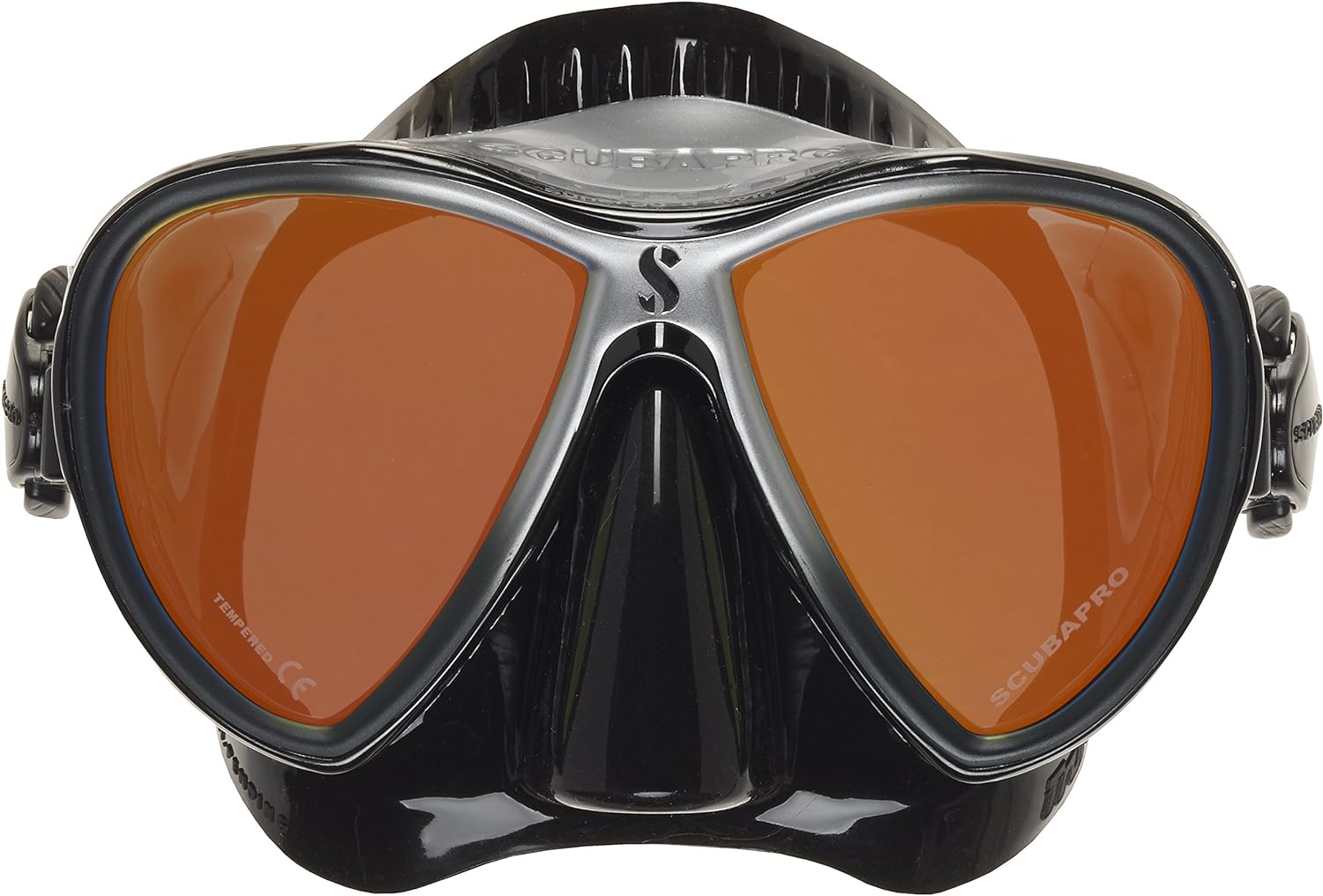 ScubaPro Synergy 2 TruFit Mirrored Single Lens Mask,Black/Silver/Mirror