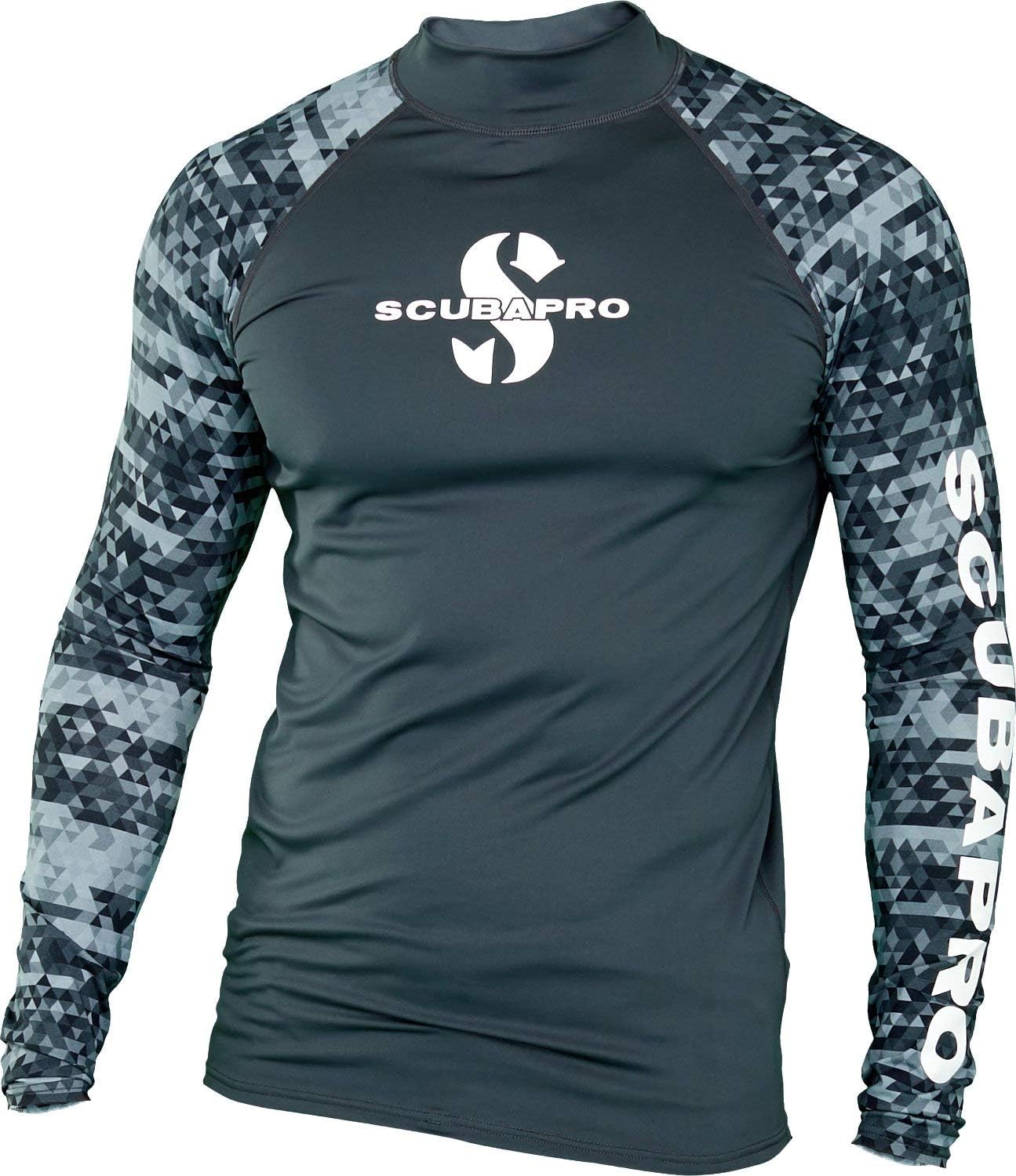 Scubapro Men's UPF 50 Long Sleeve Rash Guard Graphite