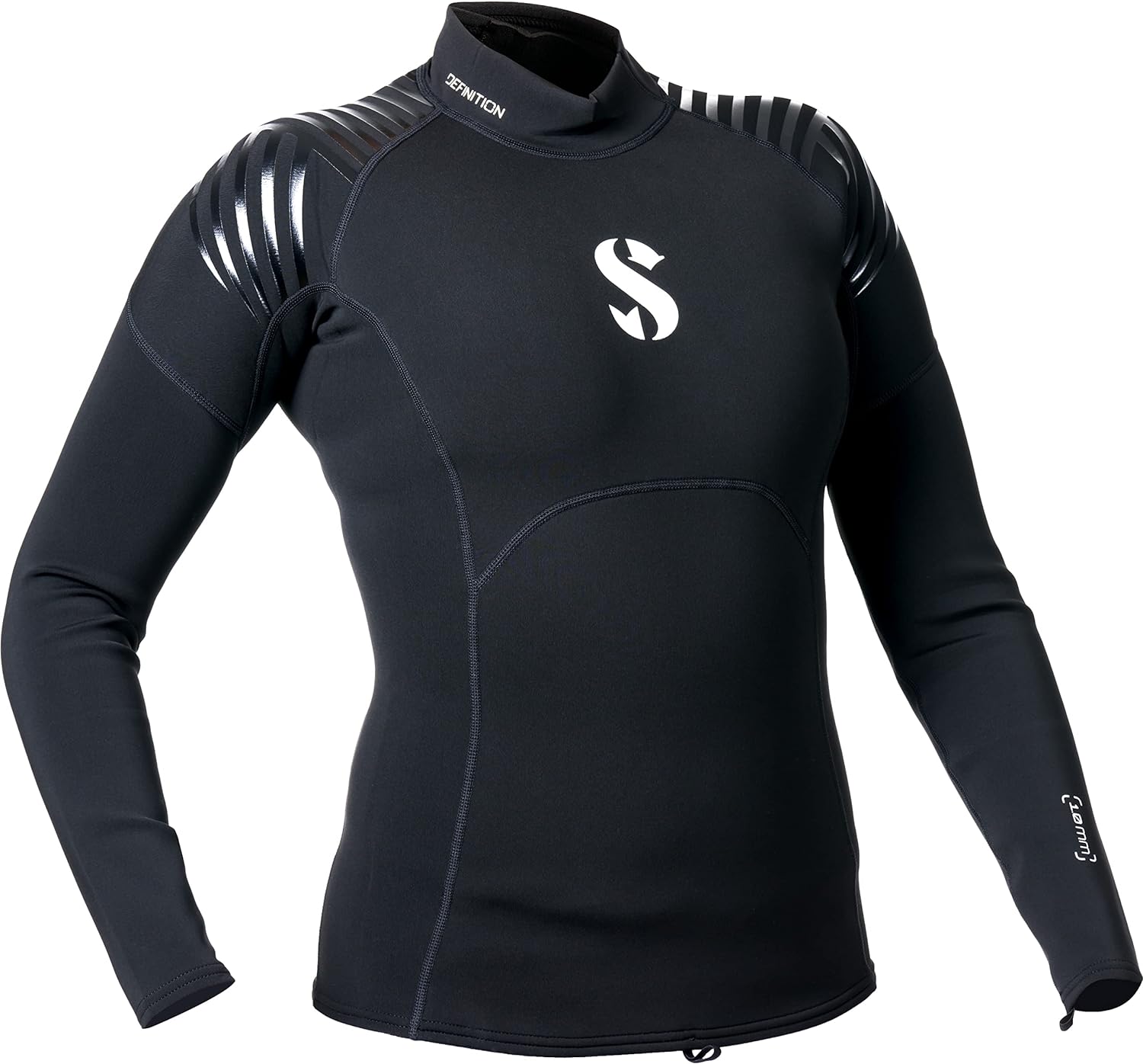 SCUBAPRO Women's Definition Top, Long Sleeve Wetsuit, 1mm (M, Black)