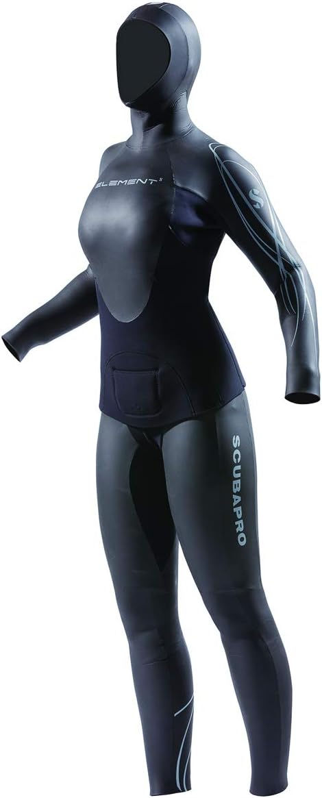 SCUBAPRO Element Freediving Suit, Women, Black, L, 3mm