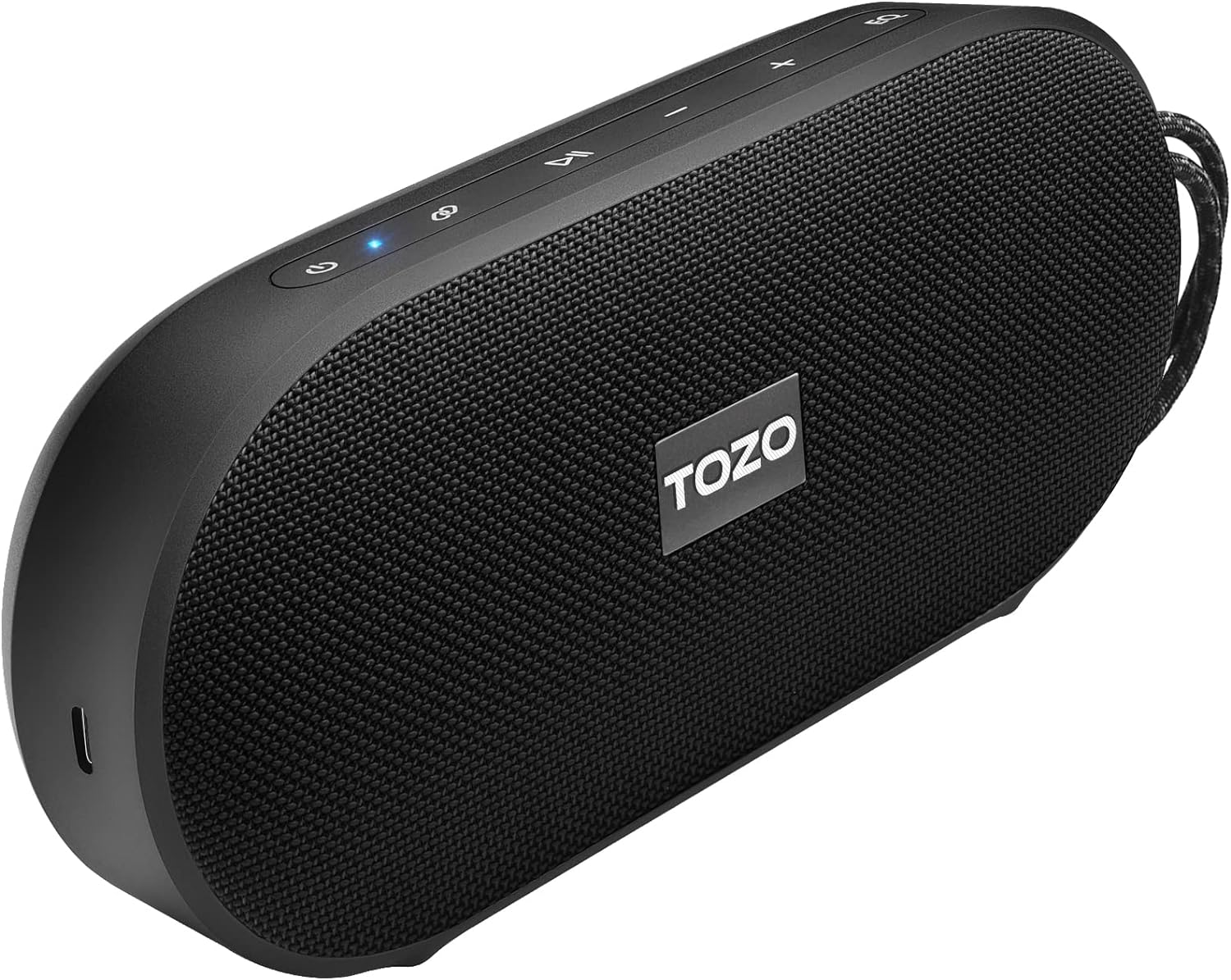 TOZO PA1 Bluetooth Speakers with 20W Stereo Sound, 25H Playtime, IPX7 Waterproof Portable Wireless Speakers with EQ Mode APP Control, Dual Pairing Two Speakers for Home, Outdoor Travel, Black