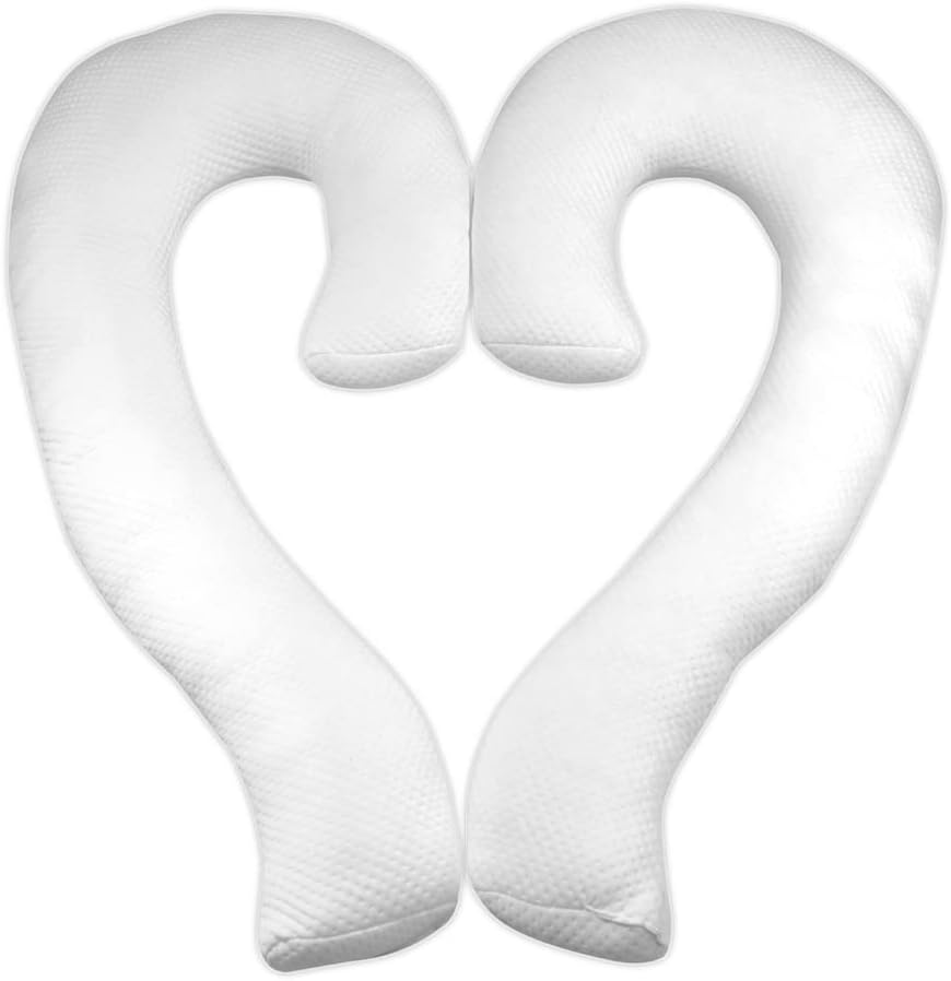 Contour Swan Full Body Support Pillow - 2 Pack Pillows Only - AsSeenonTV