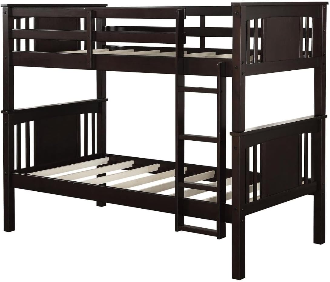 DHP Twin Bunk Bed, Espresso