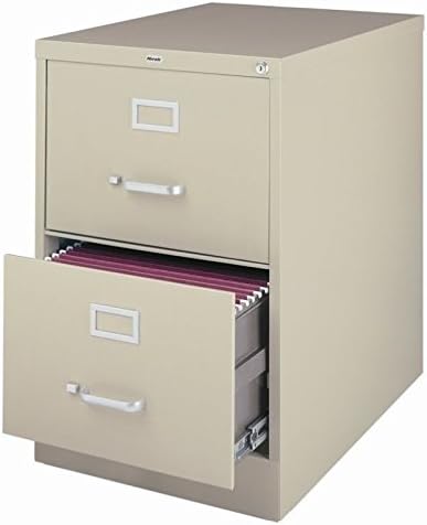 Home Square Value Pack 2 Drawer File Cabinet and Letter File Cabinet Set in Putty