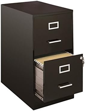 Home Square Value Pack (Set of 2) Drawer File Cabinet in Black