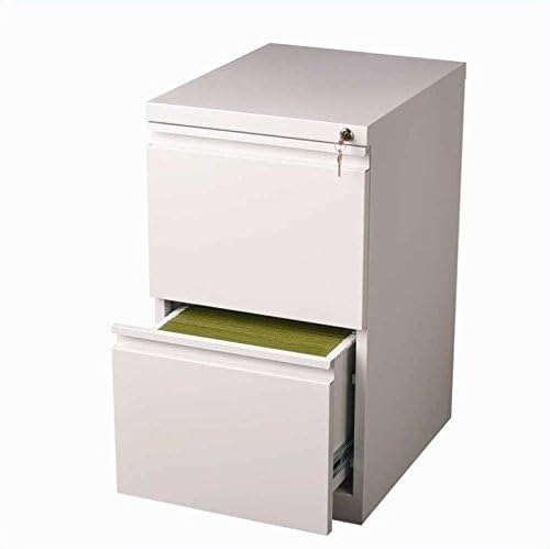 Home Square Value Pack (Set of 2) 2 Drawer Mobile File Cabinet in White