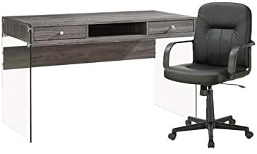 Home Square 2 Piece Office Set with Desk and Chair