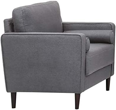 Home Square Set of 2 Accent King Chairs in Gray