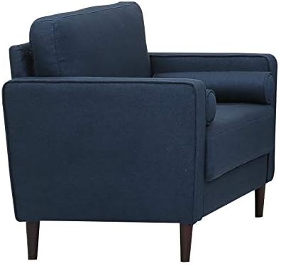 Home Square Set of 2 Accent Chairs in Navy Blue