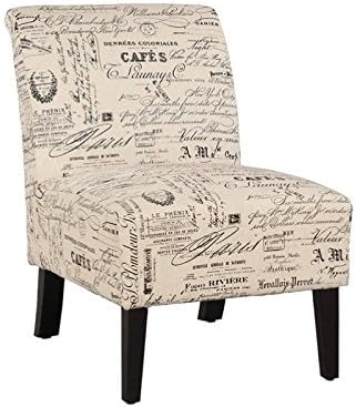 Home Square Set of 2 Accent Chairs in Script