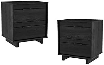 Home Square (Set of 2) Nightstand in Gray Oak