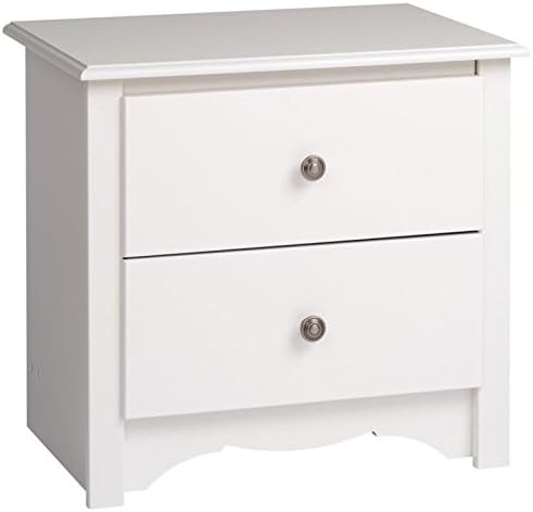 Home Square 4 Piece Set with 2 Nightstands Storage Bench and Chest in White