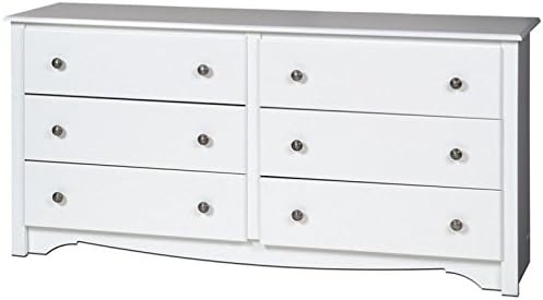 Home Square 3 Piece Set with 2 Nightstands and Dresser in White Finish