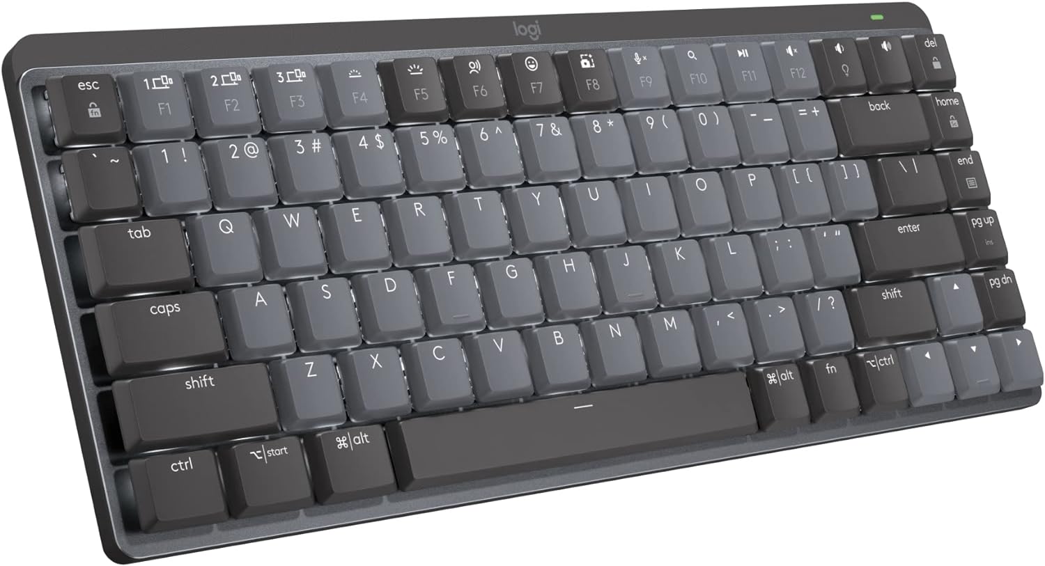 Logitech MX Mechanical Mini Bluetooth Keyboard, Tactile Quiet Switches, Backlit, Multi-Device, Carbon Neutral